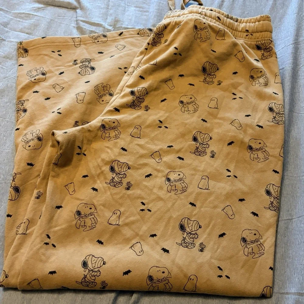 American Eagle AE Lounge Snoopy Halloween PJ Pants XL NWT Mummy Ghost